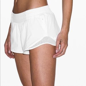 White Hotty Hot Lululemon shorts